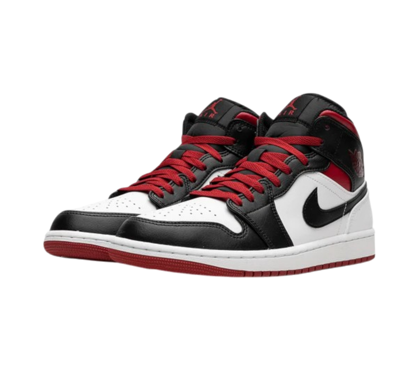 JORDAN 1 MID GYM RED BLACK TOE
