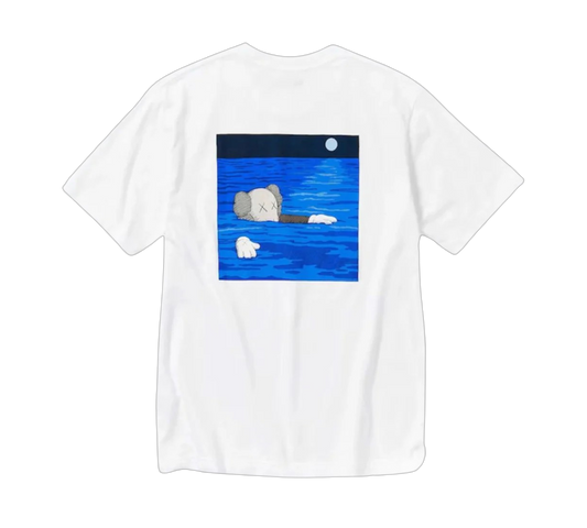 KAWS X UNIQLO BLUE ARTBOOK T-SHIRT